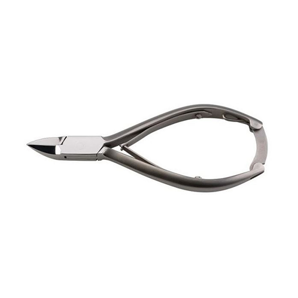Nail Clipper with 2 Springs/Slightly Curved Cut and Clasp -  Nagelknipser- Coupe-On