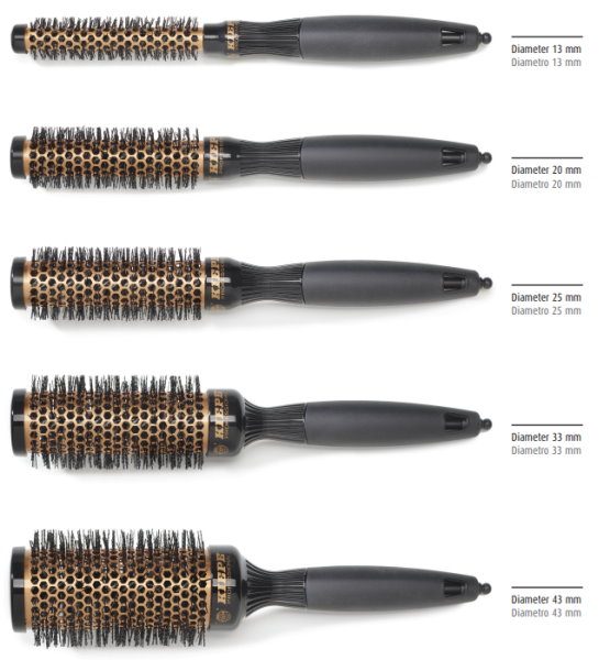 PURE ROSE Gold Brush Kit 5 Pcs  Rundbürsten Set, Brosse,Spazzola
