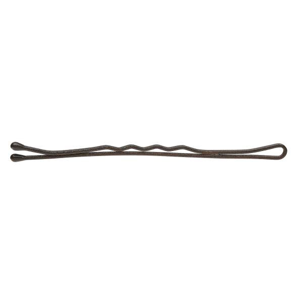  Gewellte Haarklemmen Best Grip Braun 7cm Karte 12 Stk.