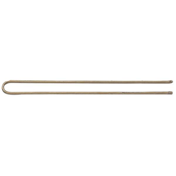  Klassische Haarklemmen  Braun 70mm Karte 50 Stk.