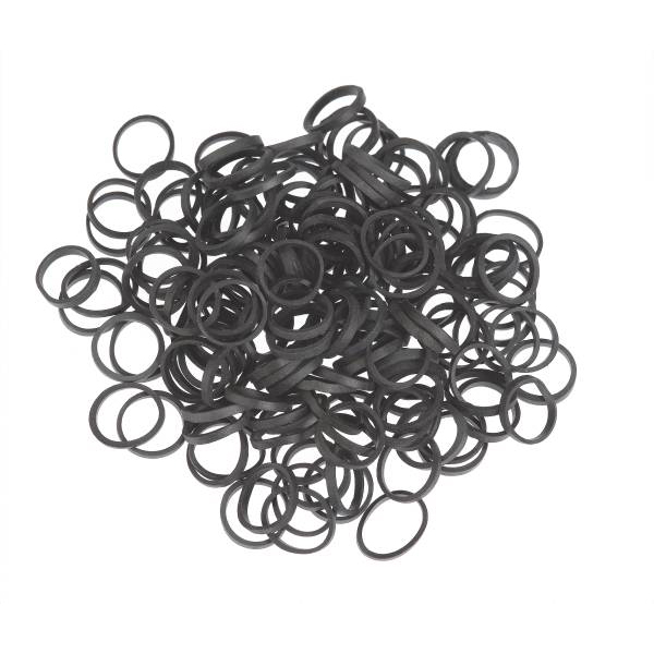  Elastische Haarbänder Schwarz 20mm 500 Stk.