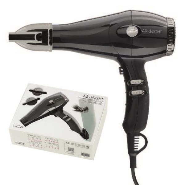 Air-D-Light Haartrockner-Sechoir-Asciugacapelli Black 