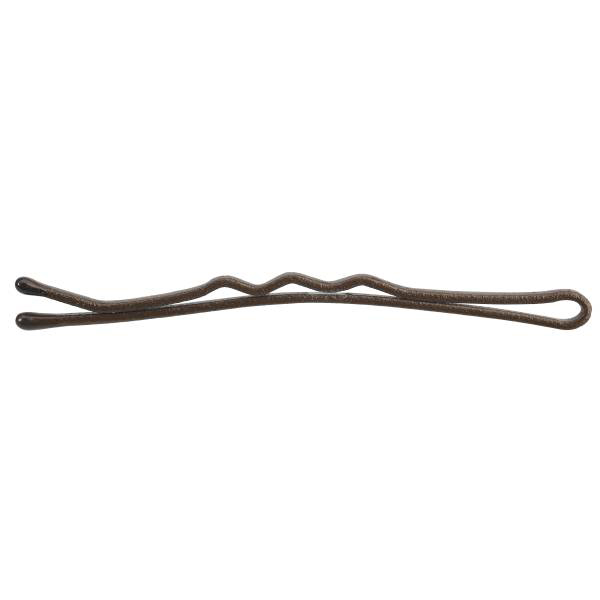  Gewellte Haarklemmen Best Grip Braun 5cm Karte 12 Stk.