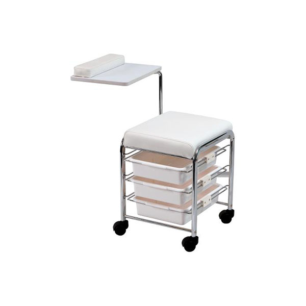  Manikürhocker mit 3 Schubladen Michele